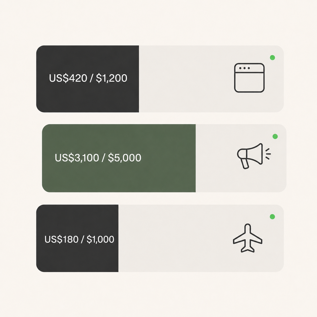 Infini virtual card spending controls