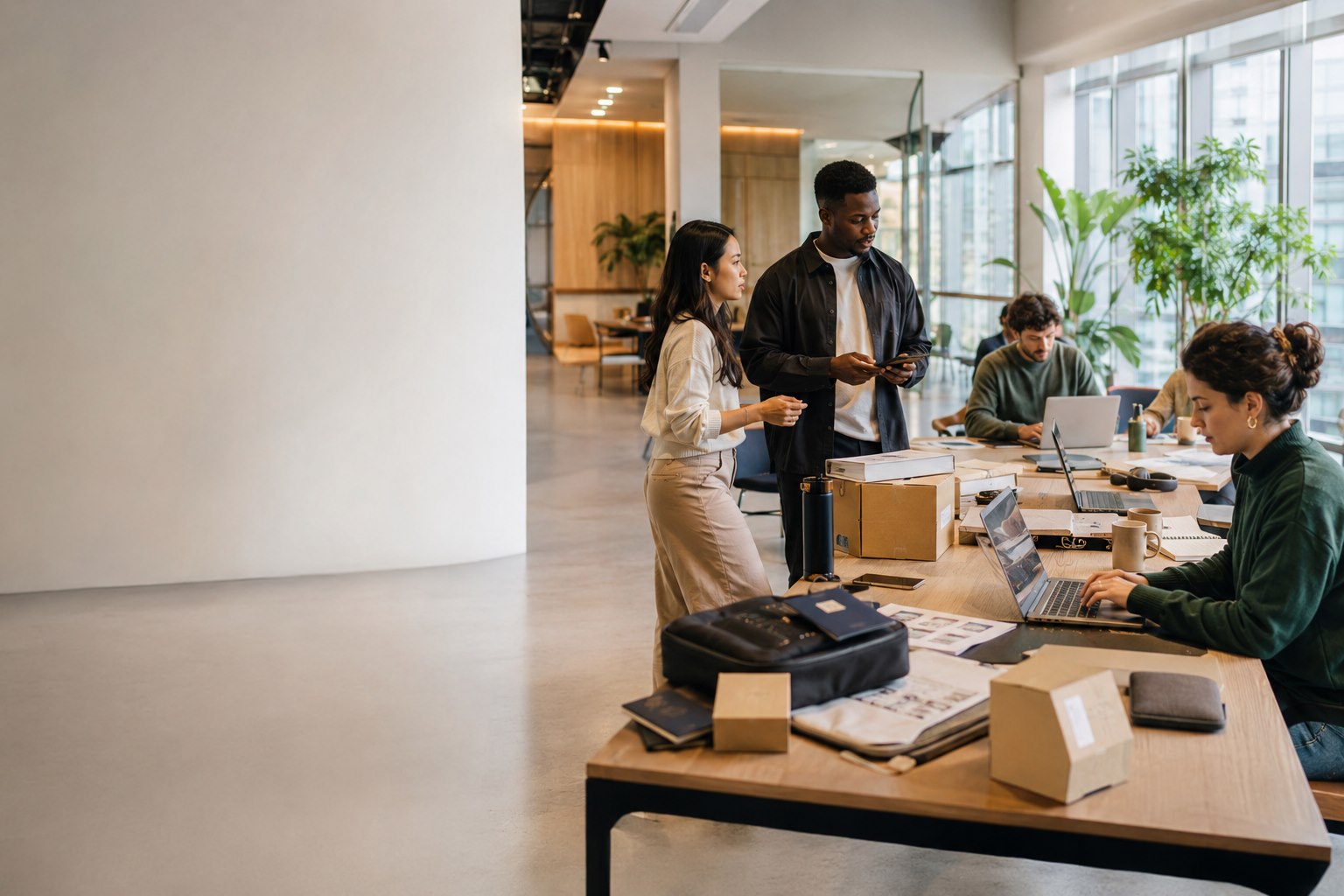 A global operations team coordinating cross-border business